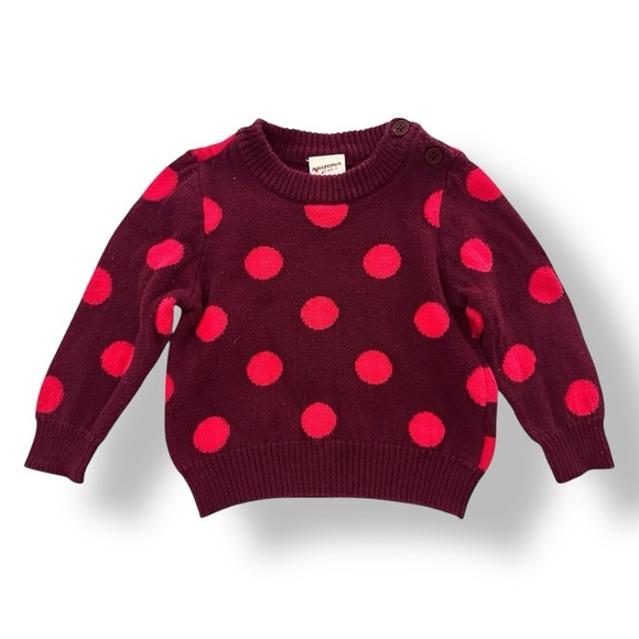 Arizona Jeans Co. | Infant Polka Dot Sweater (9 mos) - Picture 1 of 4